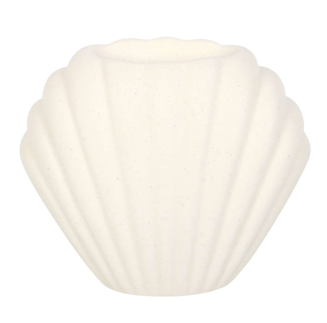 Brûle-parfum COQUILLAGE en céramique. Brûleur pour fondants parfumés